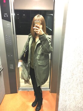 「Jonnlynx（ジョンリンクス）のアイテム（パンツ）」を使った、hiromin☆さん（レディース・170cm）の秋コーディネート