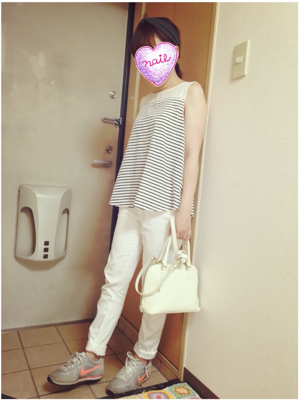 「JILL STUARTのアイテム（タンクトップ、ホワイト系）」を使った、yukariさん（レディース・145cm）の夏コーディネートの1枚目の写真