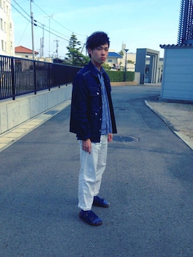 「アイテム（腕時計、ブルー系）」を使った、Kazuki Yamamotoさん（メンズ・172cm）の春コーディネート