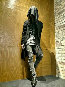 「NO ID.（ノーアイディ）のアイテム（カーディガン/ボレロ）」を使った、Yu~kiさん（メンズ・174cm）の夏コーディネート