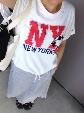 「KEEN（キーン）のアイテム（その他シューズ、ブラック系）」を使った、n0z0m1さん（レディース・150cm）の夏コーディネート