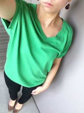 「UNITED ARROWS（ユナイテッドアローズ）のアイテム（ピアス（両耳用））」を使った、n0z0m1さん（レディース・150cm）の夏コーディネート