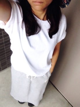 「Hanes」｜「アイテム（その他シューズ）」を使った、n0z0m1さん（レディース・150cm）の夏コーディネート