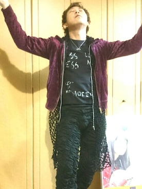 「On board（オンボード）のアイテム（ブルゾン）」を使った、はっちーさん（メンズ・167cm）の春コーディネート