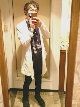 「アイテム（スマホグッズ）」を使った、はっちーさん（メンズ・167cm）の春コーディネート