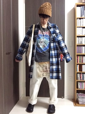 「バンT」｜「アイテム（その他）」を使った、Yuyaさん（メンズ・169cm）の春コーディネート