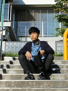 「UNION STATION（ユニオンステーション）のアイテム」を使った、SHOW・高松さん（メンズ・175cm）の秋コーディネート