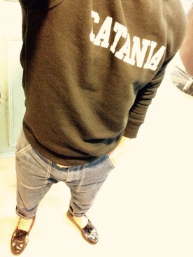 「URBAN RESEARCH（アーバンリサーチ）のアイテム（スウェット）」を使った、しんすけさん（メンズ・168cm）の冬コーディネート