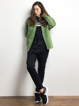 川平沙紀さん（レディース・168cm）の冬コーディネート