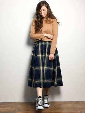 川平沙紀さん（レディース・168cm）の冬コーディネート