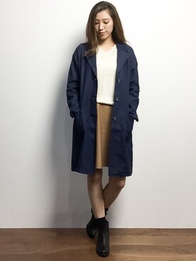 川平沙紀さん（レディース・168cm）の冬コーディネート