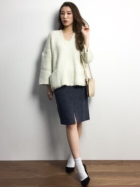 川平沙紀さん（レディース・168cm）の冬コーディネート