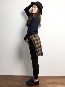 川平沙紀さん（レディース・168cm）の冬コーディネート