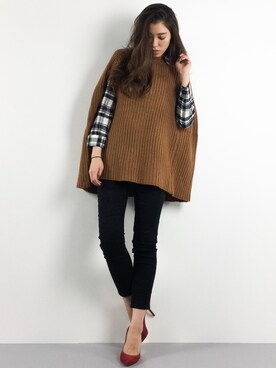 川平沙紀さん(レディース・168cm)の冬コーディネート