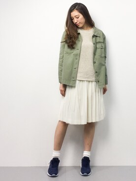 川平沙紀さん（レディース・168cm）の春コーディネート