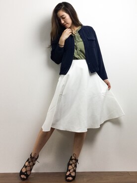 川平沙紀さん（レディース・168cm）の春コーディネート