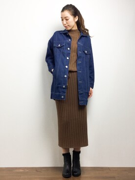 川平沙紀さん（レディース・168cm）の春コーディネート