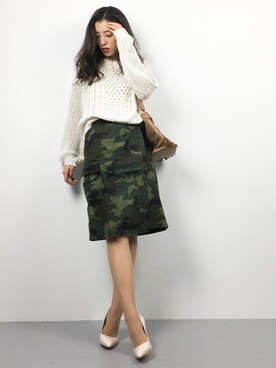 川平沙紀さん（レディース・168cm）の春コーディネート