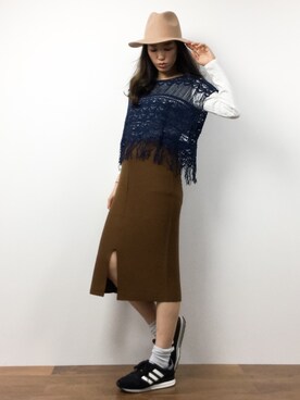 川平沙紀さん（レディース・168cm）の春コーディネート