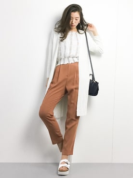 川平沙紀さん（レディース・168cm）の春コーディネート