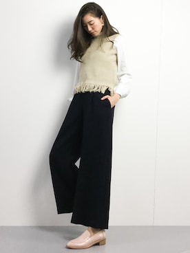 川平沙紀さん（レディース・168cm）の春コーディネート