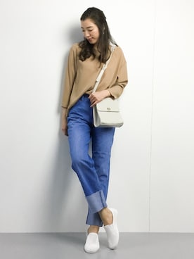 川平沙紀さん（レディース・168cm）の春コーディネート