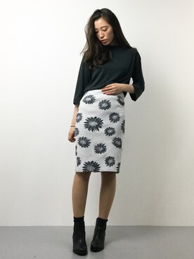 川平沙紀さん（レディース・168cm）の春コーディネート