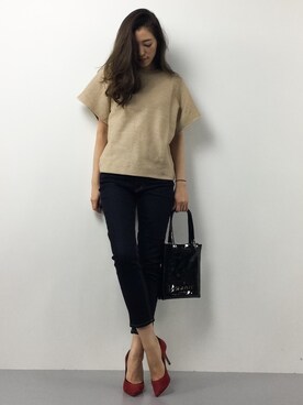 川平沙紀さん（レディース・168cm）の春コーディネート