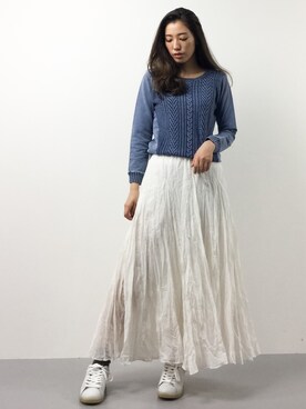 川平沙紀さん（レディース・168cm）の春コーディネート