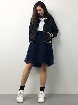 川平沙紀さん（レディース・168cm）の春コーディネート