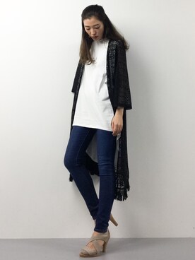川平沙紀さん（レディース・168cm）の春コーディネート