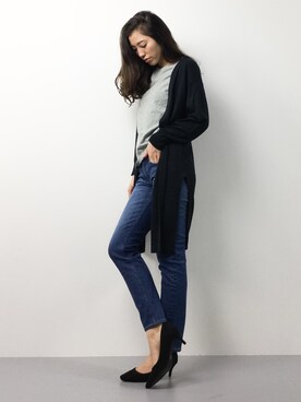 川平沙紀さん（レディース・168cm）の春コーディネート