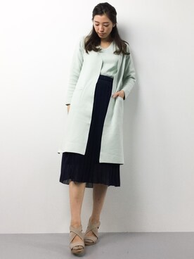 「MISCH MASCH（ミッシュマッシュ）のアイテム（アンサンブル）」を使った、川平沙紀さん（レディース・168cm）の春コーディネート