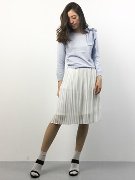 「WILLSELECTION（ウィルセレクション）のアイテム」を使った、川平沙紀さん（レディース・168cm）の春コーディネート