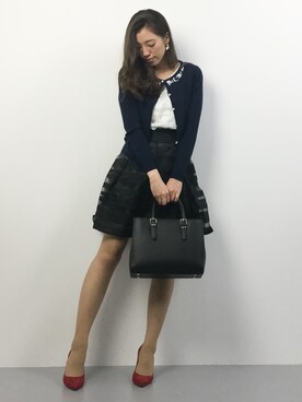「LODISPOTTO（ロディスポット）のアイテム（アンサンブル）」を使った、川平沙紀さん（レディース・168cm）の春コーディネート