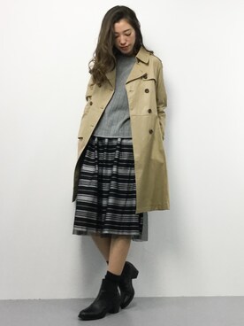 川平沙紀さん（レディース・168cm）の春コーディネート