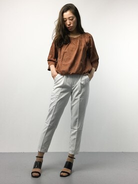 川平沙紀さん（レディース・168cm）の春コーディネート