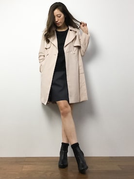 「WILLSELECTION（ウィルセレクション）のアイテム（ジャケット/アウター）」を使った、川平沙紀さん（レディース・168cm）の春コーディネート