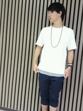 「大学」｜「アイテム（腕時計）」を使った、あんてぃらさん（メンズ・178cm）の夏コーディネート