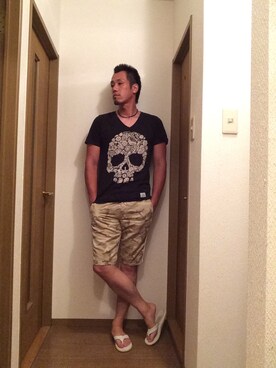 「SABLE CLUTCH（セーブルクラッチ）のアイテム（パンツ）」を使った、ＫZさん（メンズ・182cm）の夏コーディネート