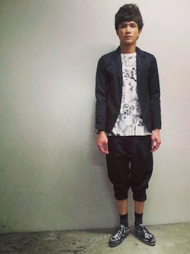 「streetsnap」｜「アイテム（スラックス）」を使った、Eugene Chenさん（メンズ・175cm）の冬コーディネート