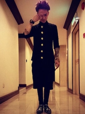 「streetsnap」｜「アイテム（その他シューズ）」を使った、Eugene Chenさん（メンズ・175cm）の冬コーディネート