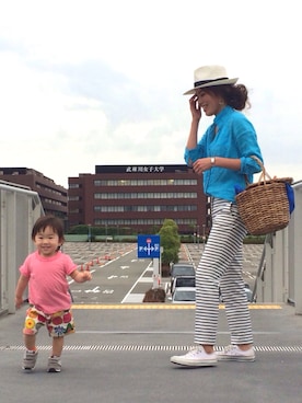 「H&M（エイチ・アンド・エム）のアイテム（バングル/リストバンド）」を使った、*Akemiii*☺︎さん（レディース・168cm）の夏コーディネート