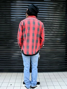 「Levi's（リーバイス）のアイテム（その他）」を使った、higeさん（メンズ・174cm）の秋コーディネート