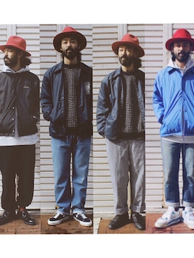 「SASQUATCHfabrix.（サスクワァッチファブリックス）のアイテム」を使った、higeさん（メンズ・174cm）の秋コーディネート