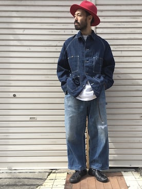 「SASQUATCHfabrix.（サスクワァッチファブリックス）のアイテム」を使った、higeさん（メンズ・174cm）の秋コーディネート