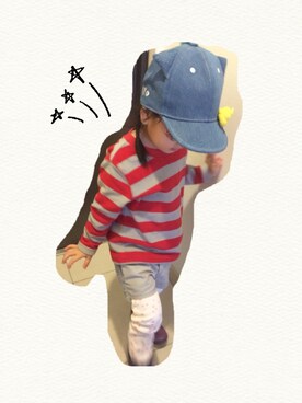 Rii Haruさんの（gelato pique Baby＆Kids | ジェラートピケ　ベイビーアンドキッズ）を使ったコーディネート