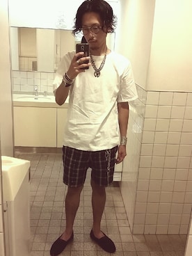 「NIGOLD（ニゴールド）のアイテム」を使った、Y-DRAGONさん（メンズ・176cm）の夏コーディネート