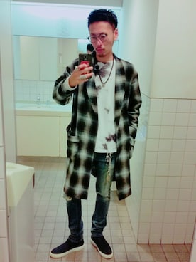 「M（エム）のアイテム（アクセサリー）」を使った、Y-DRAGONさん（メンズ・176cm）の秋コーディネート