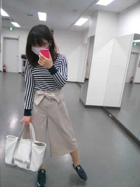 「Soareak（ソアリーク）のアイテム（バッグ）」を使った、yuuさん（レディース・159cm）の春コーディネート